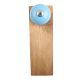 Sky Blue Round Ceramic Wooden Door Stopper